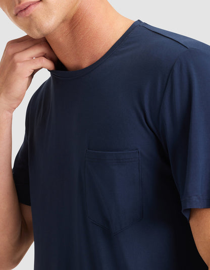 Men's Bamboo Stretch-Knit Short Sleeve Pajama Tee