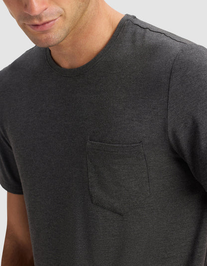 Men's Bamboo Stretch-Knit Short Sleeve Pajama Set