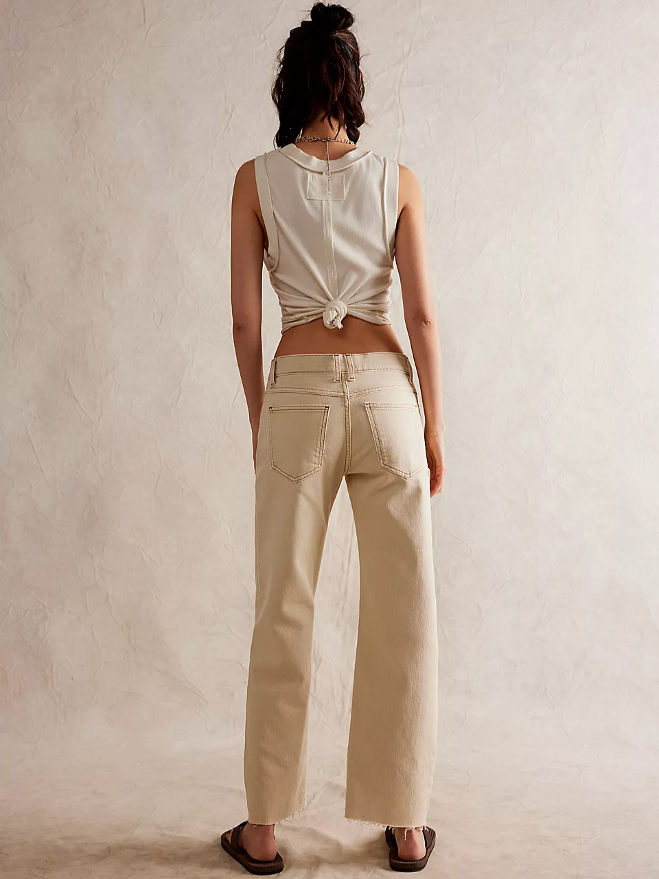 FREE PEOPLE Risk Taker Mid-Rise Straight Jeans