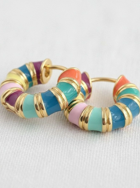 27 Colourful Hoop Earrings