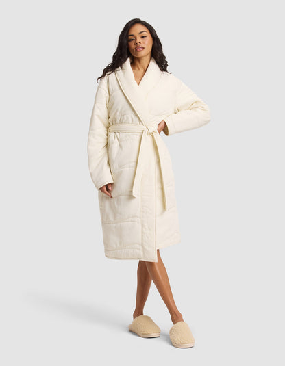 Women's Quilted House Coat - Last Chance