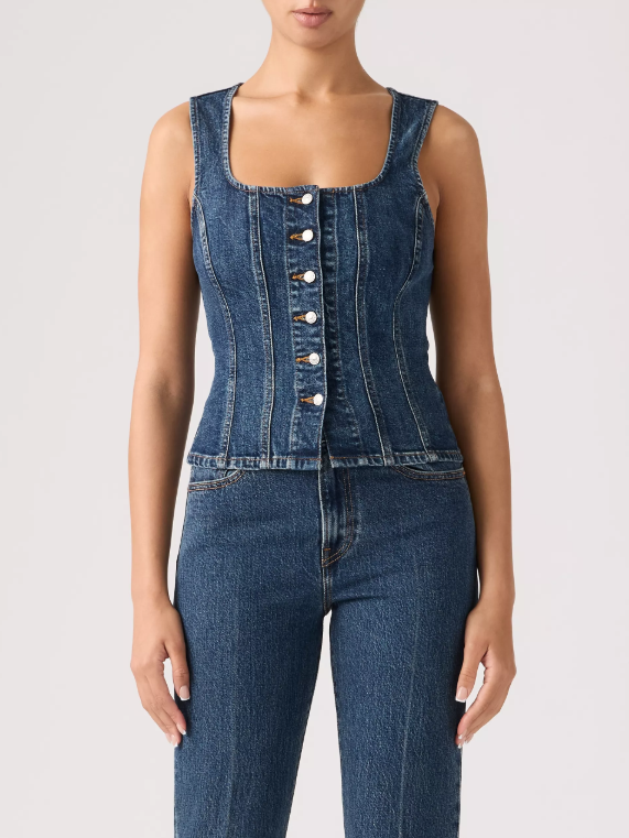LEVI'S Sculpted Denim Top