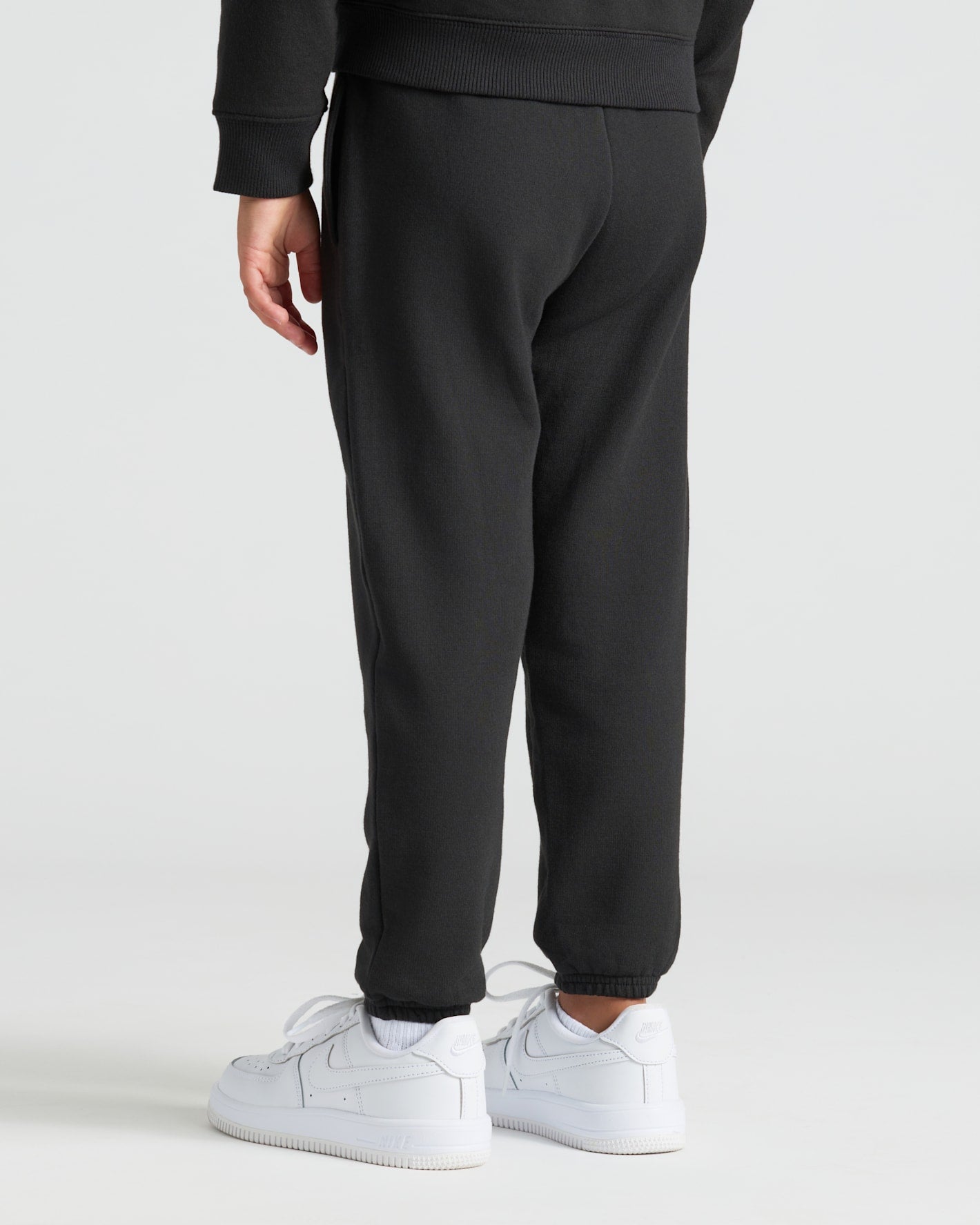 Girls Black & Electric Fuchsia Relaxed Joggers 2-Pack