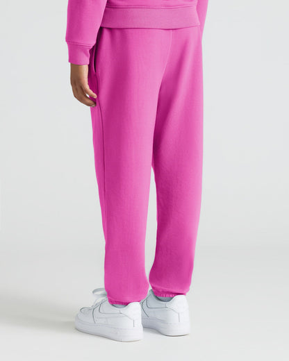 Girls Black & Electric Fuchsia Relaxed Joggers 2-Pack