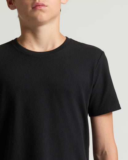 Boys' Classic Curved Hem Crew Neck 3-Pack