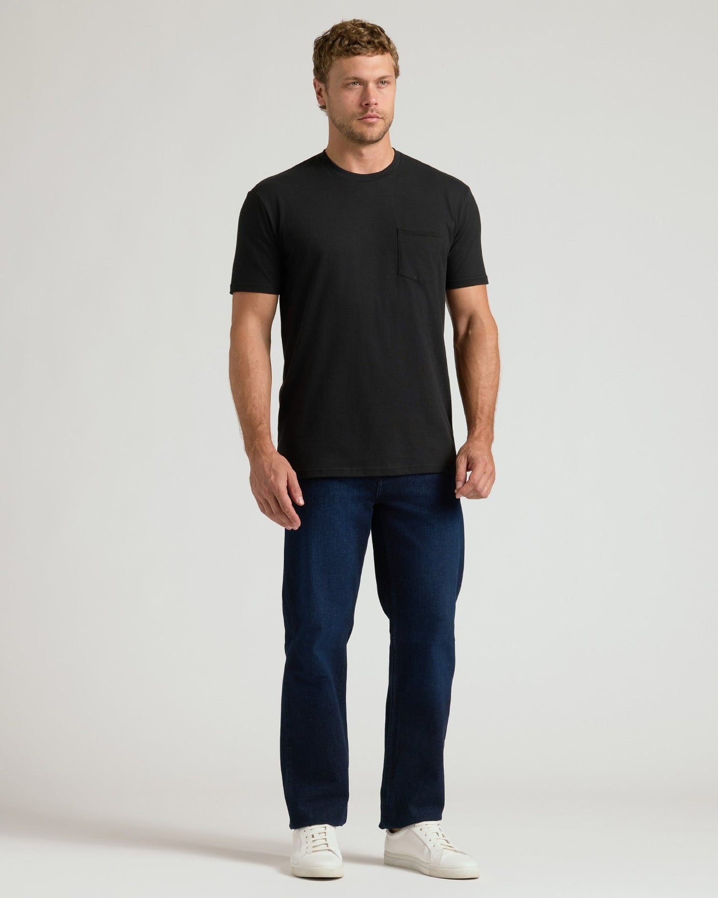 Black & White Classic Pocket Crew 2-Pack