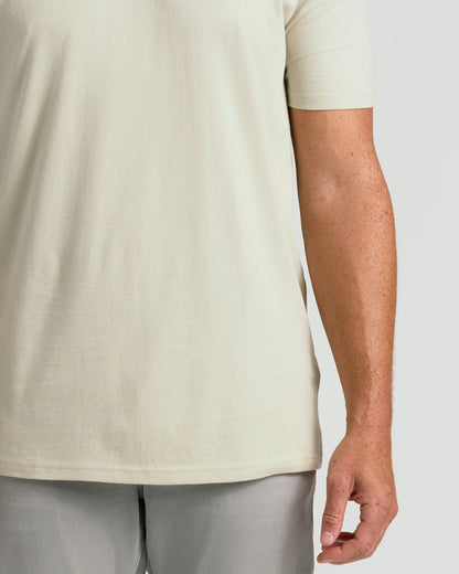Dark Heather Graystone Tall Straight Hem Crew Neck T-Shirt