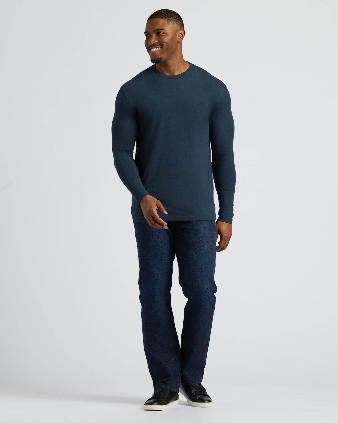 Navy Tall Long Sleeve T-Shirt