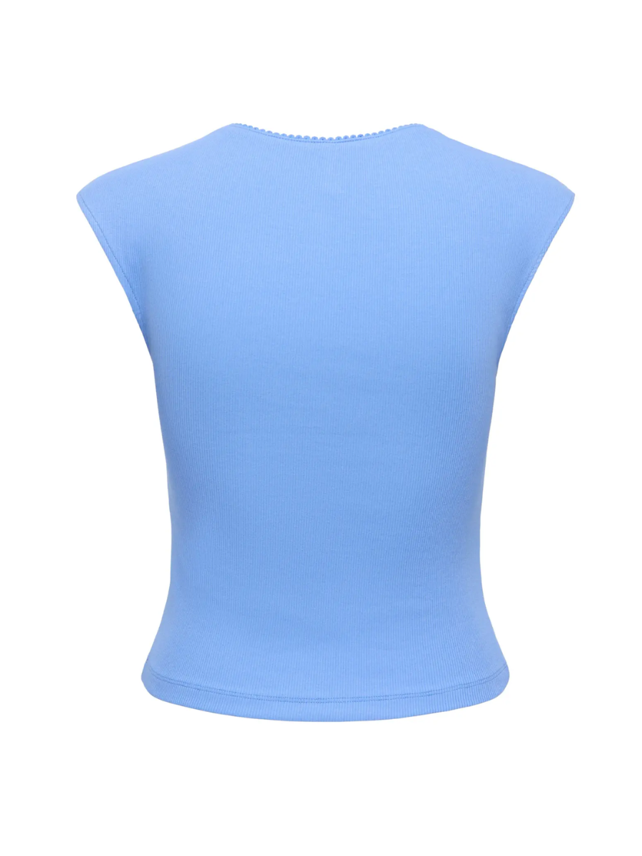 ONLY Short Sleeve Ruched Front Top
