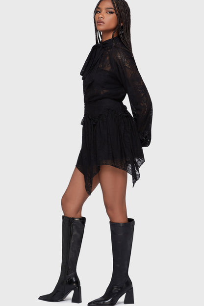 Wicked Waltz Mini Skirt