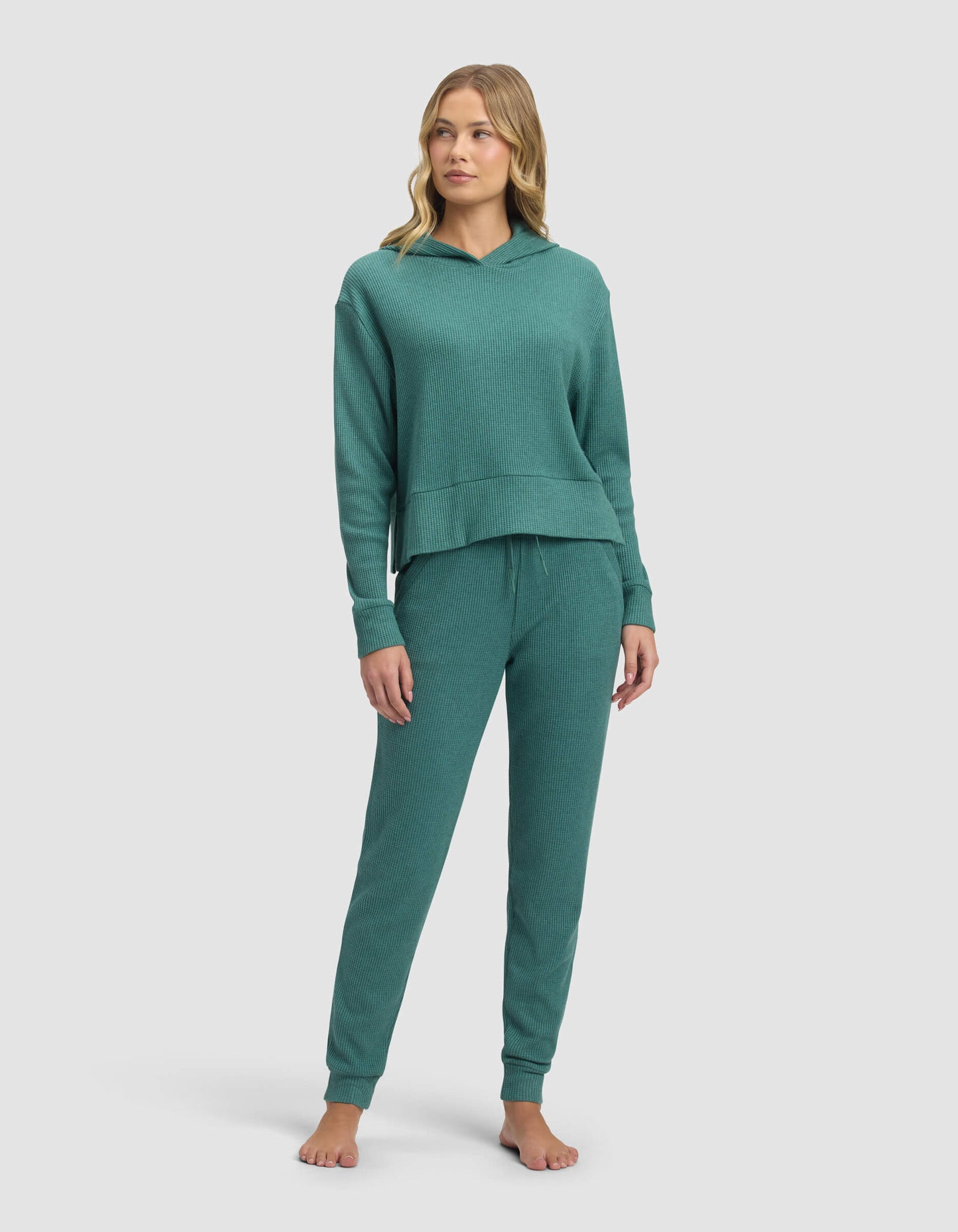 Women's Blake Waffle Hoodie & Jogger Set
