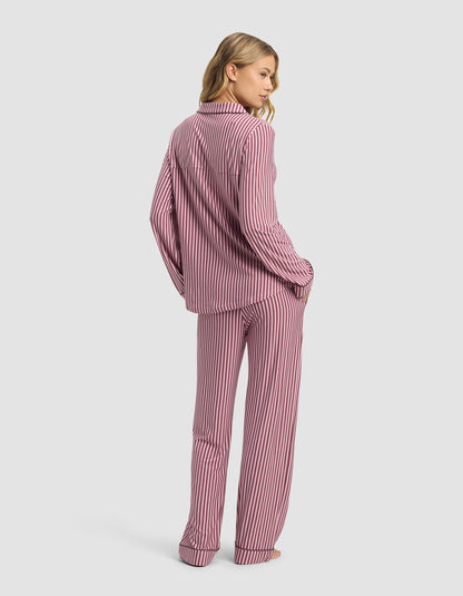 Women's Bamboo Stretch-Knit Long Sleeve Pajama Set - Last Chance