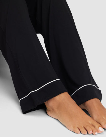 Women's Bamboo Stretch-Knit Short Sleeve & Pant Pajama Set