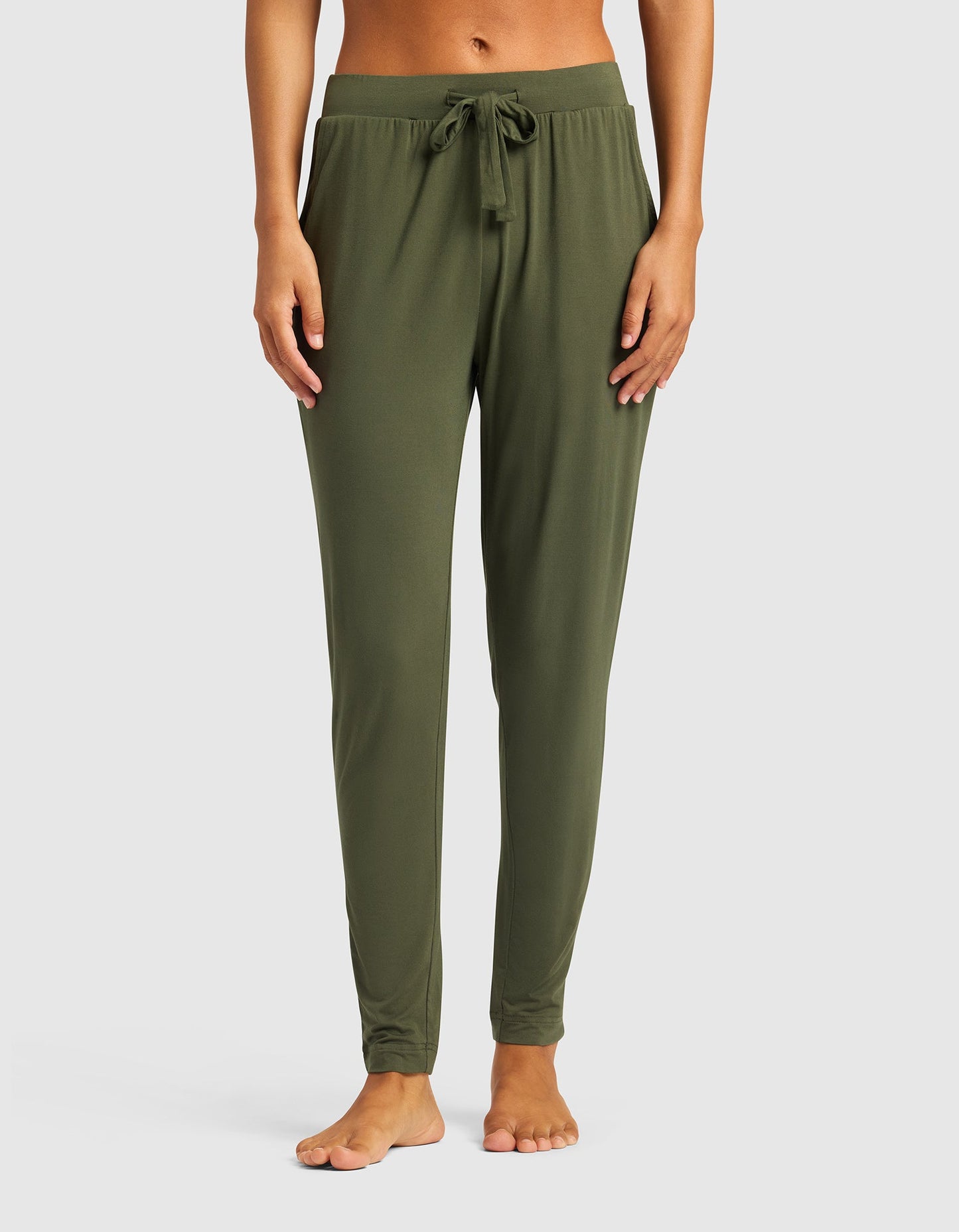 Women's Bamboo Stretch-Knit Tank & Tapered Pant Set