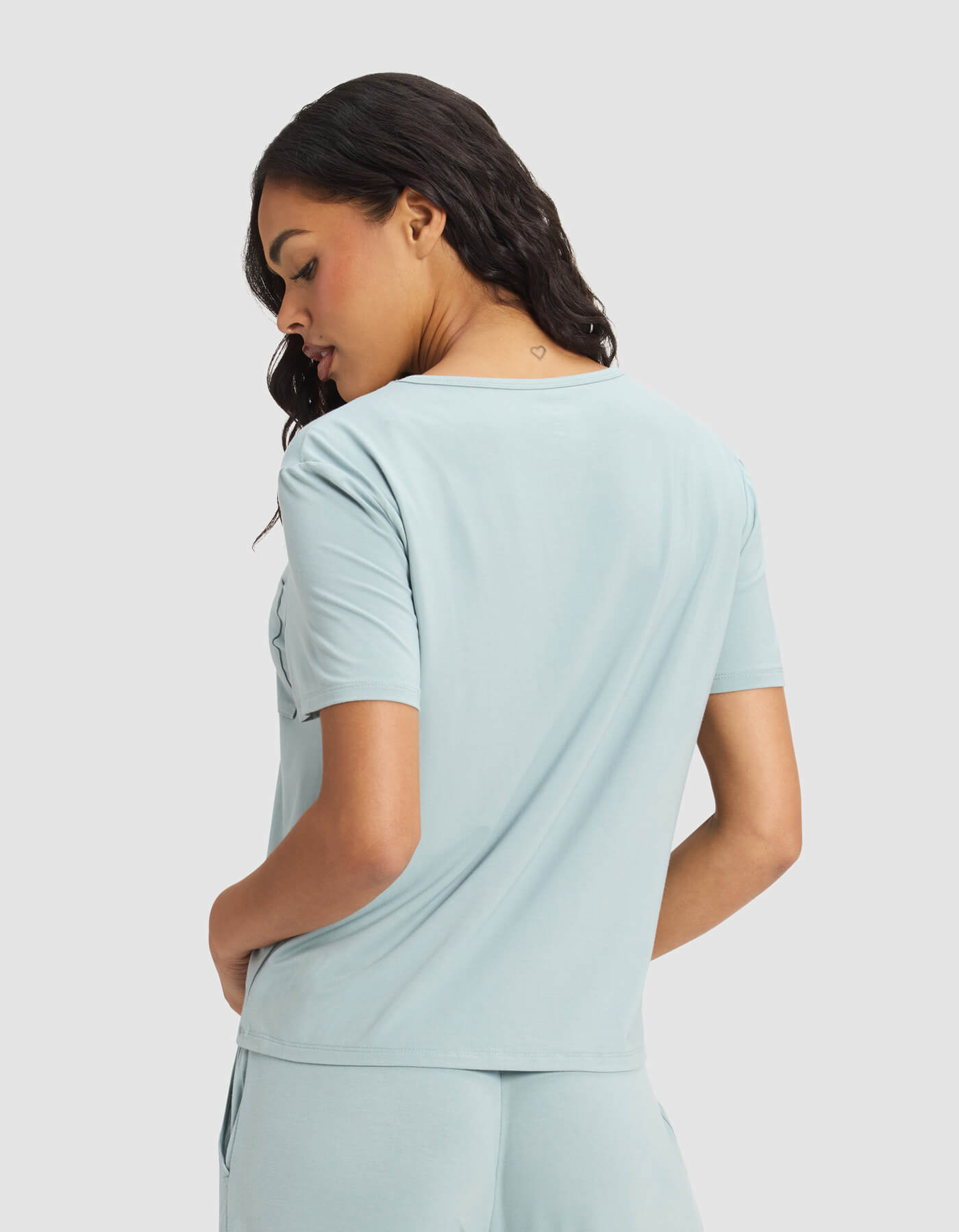 Women's Bamboo Stretch-Knit Lounge Tee & Pants Set