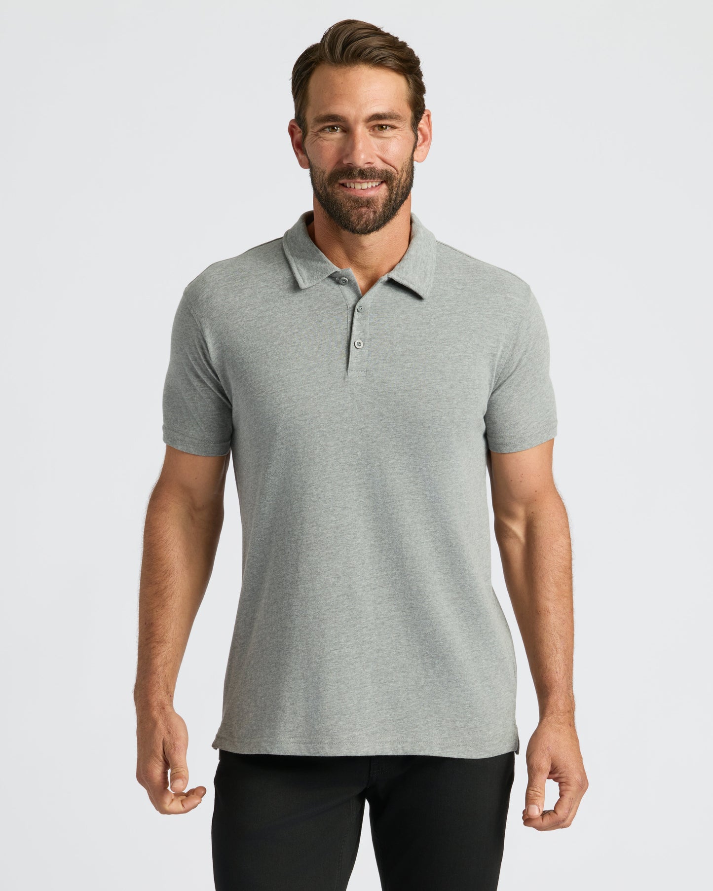 Heather Gray Classic Polo