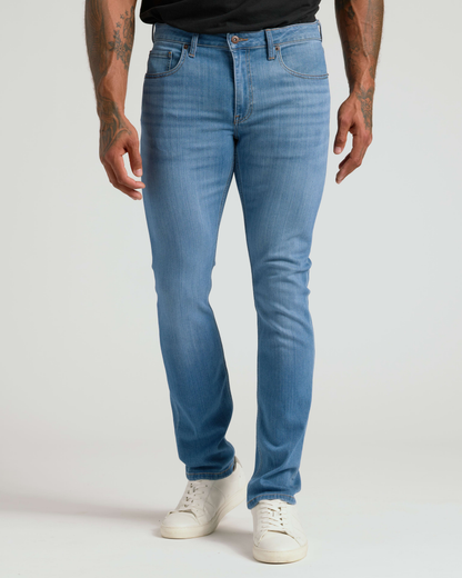 Medium Indigo Wash Slim Comfort Stretch Jeans