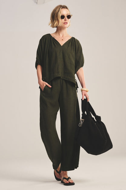 COSETTE LINEN TOP
