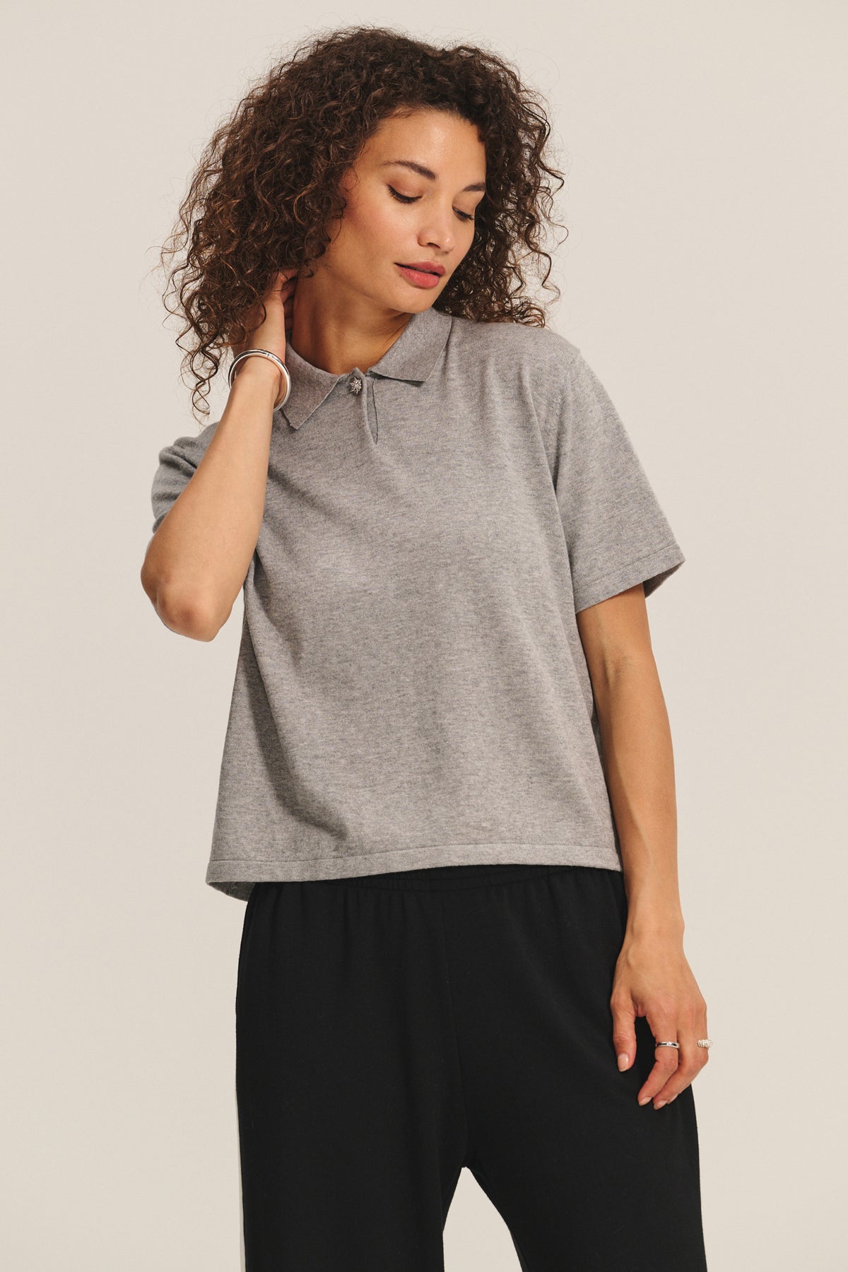 EMERSON EMBELLISHED SWEATER POLO