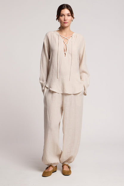 SALMA LINEN TOP