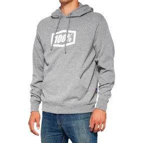 100% Icon Pullover Hoodie - Gray - Large 20029-00017