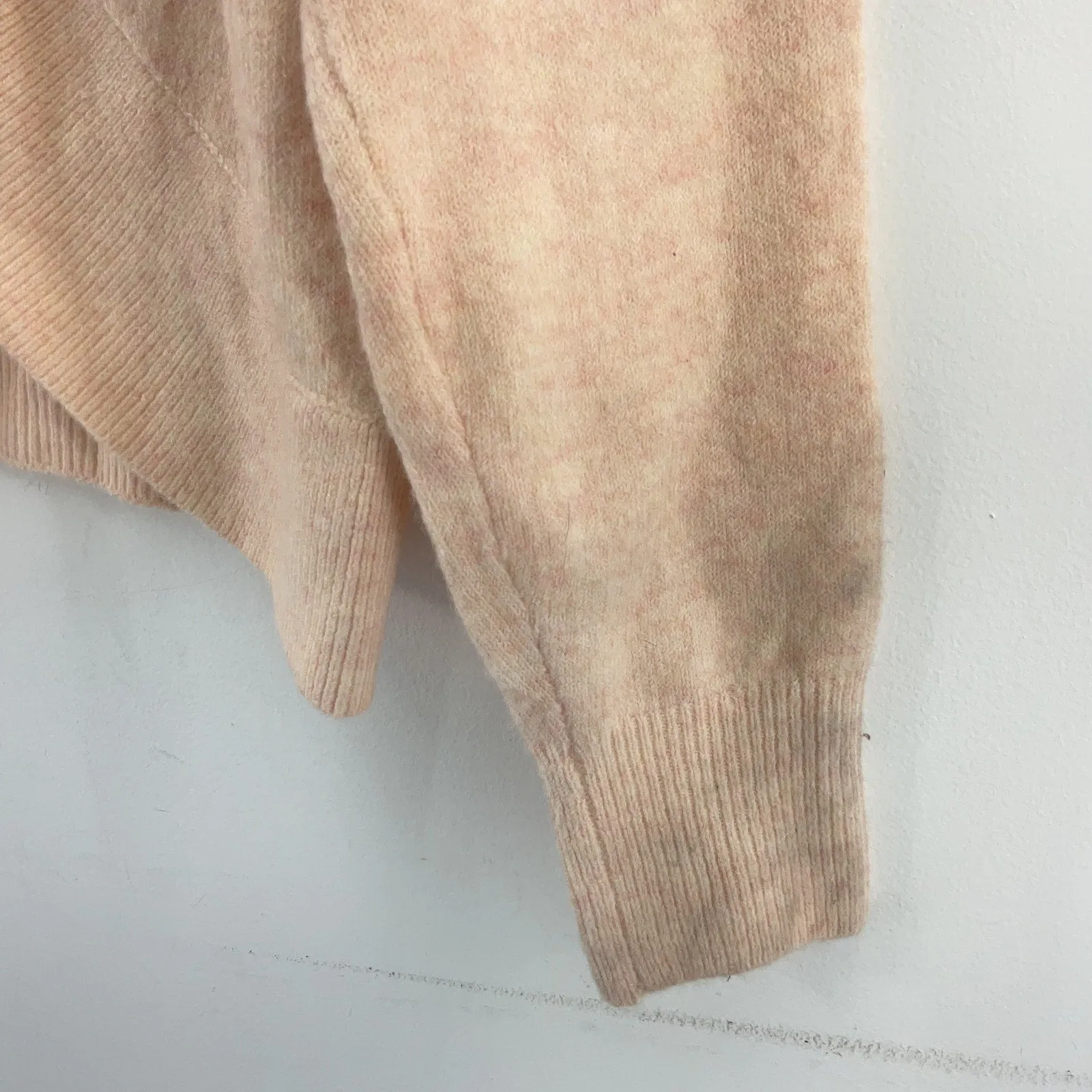 1.State Peach Criss-Cross Back Pullover Sweater Women’s Small Acrylic/Polyester