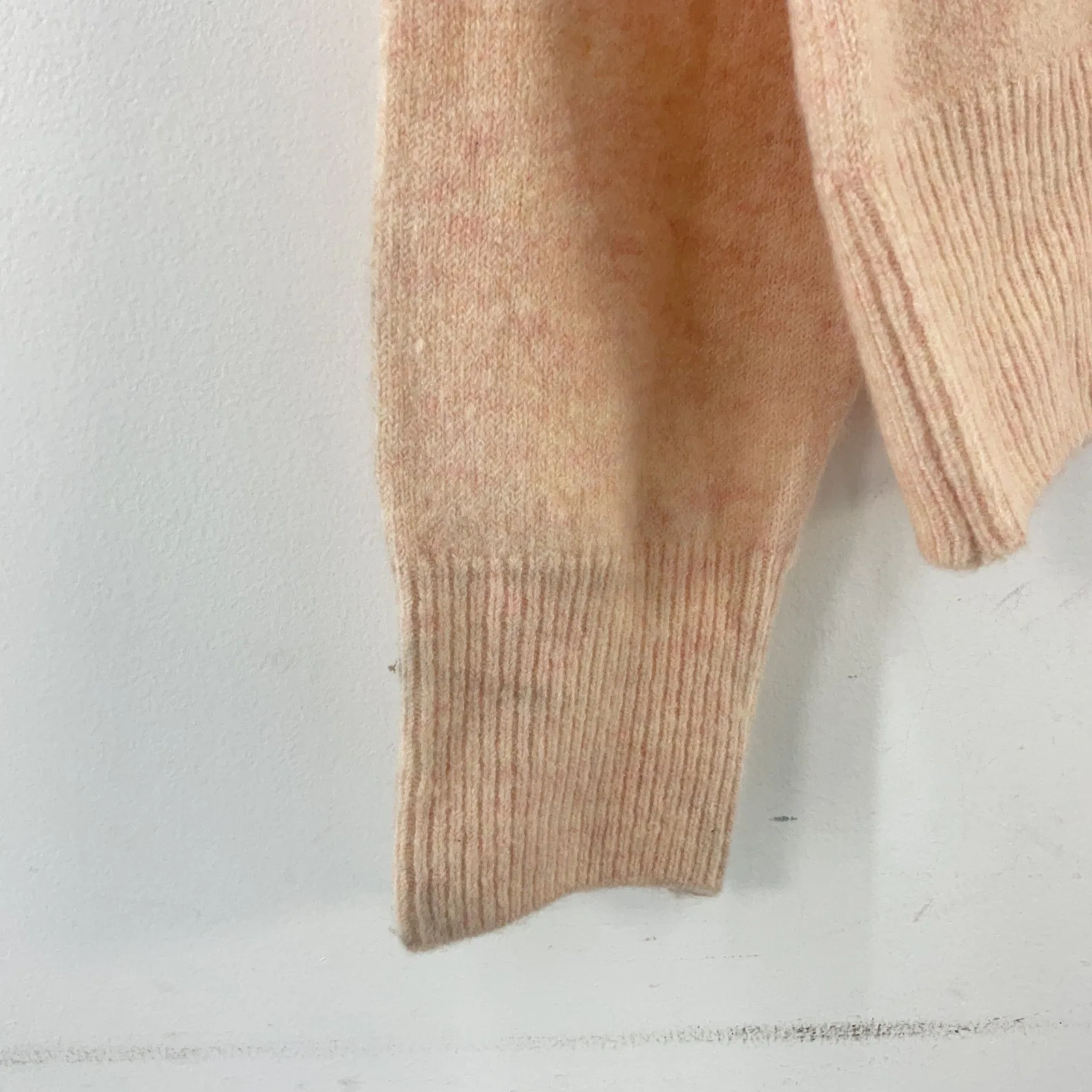1.State Peach Criss-Cross Back Pullover Sweater Women’s Small Acrylic/Polyester