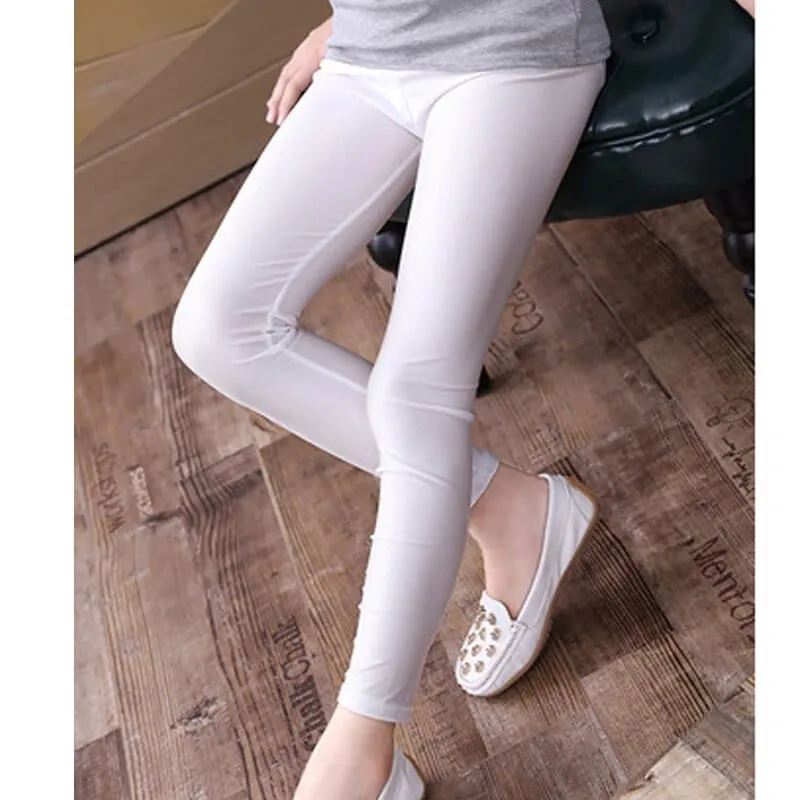 2-14 Years Girls Skinny Long Pants Summer Leggings
