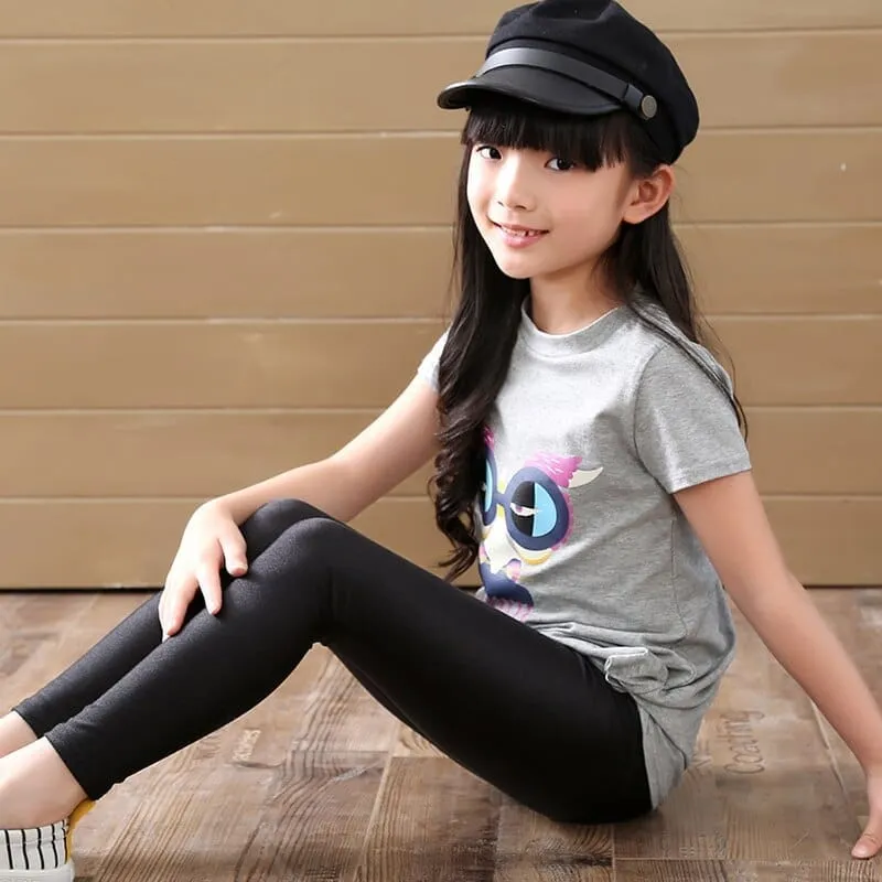 2-14 Years Girls Skinny Long Pants Summer Leggings