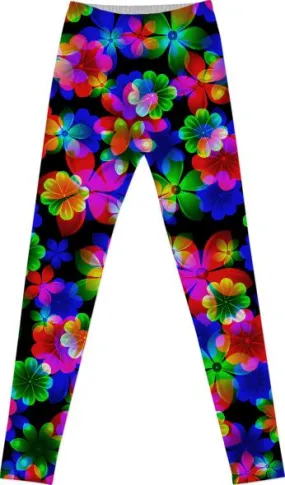 3D Bouquet of Flowers leggings
