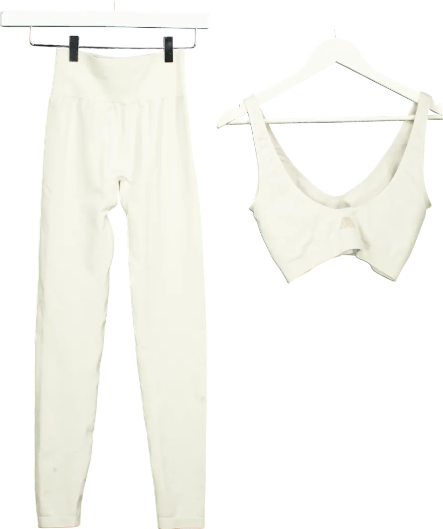 4th Arq Cream Sports Bra & Leggings UK S