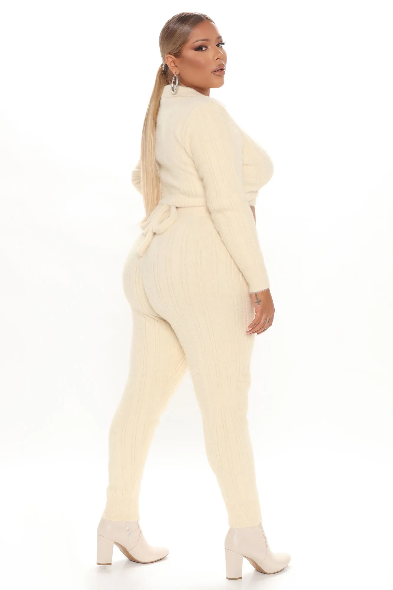 Alani Sweater Legging Set - Cream