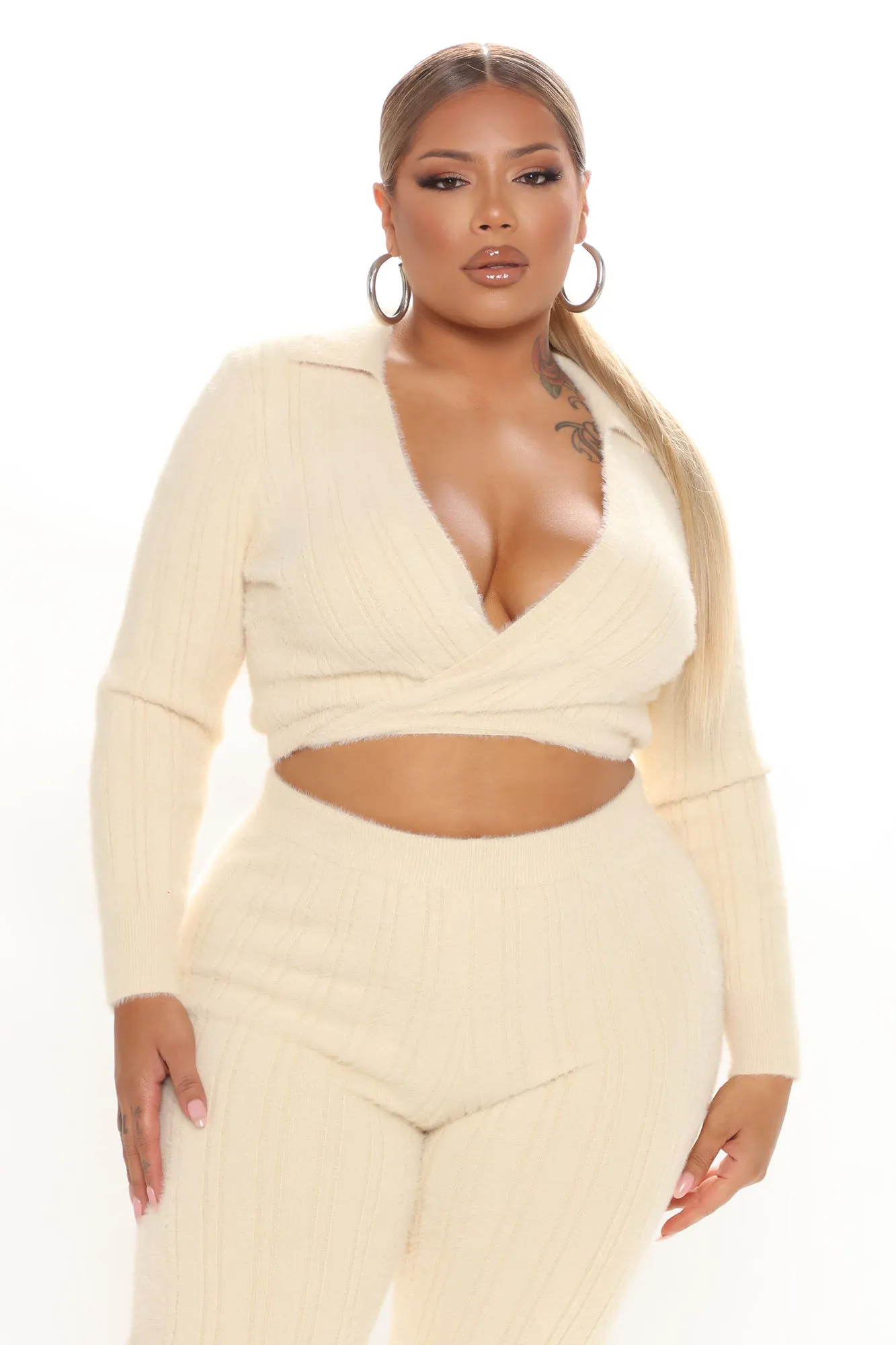 Alani Sweater Legging Set - Cream