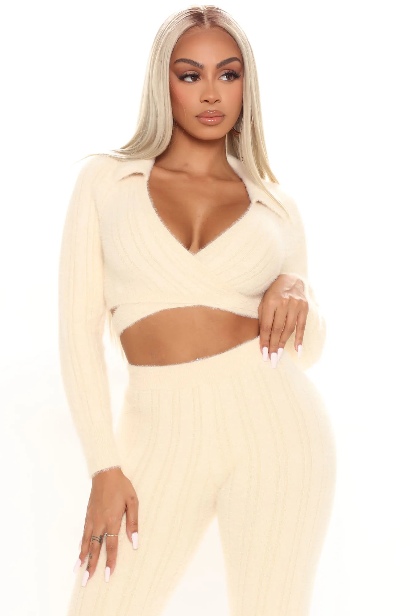 Alani Sweater Legging Set - Cream