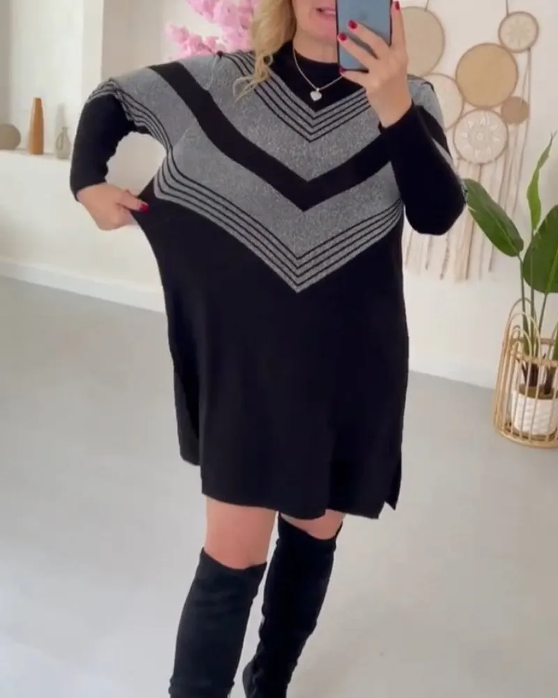 Annele Dekker Pullover | Langer Kleidungs-Pullover für Damen
