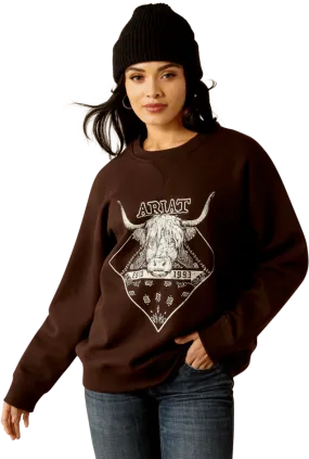 Ariat Women's Mole Taurus Oversized Crew Sweatshirt