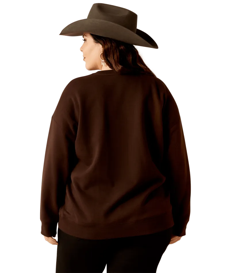 Ariat Women's Mole Taurus Oversized Crew Sweatshirt