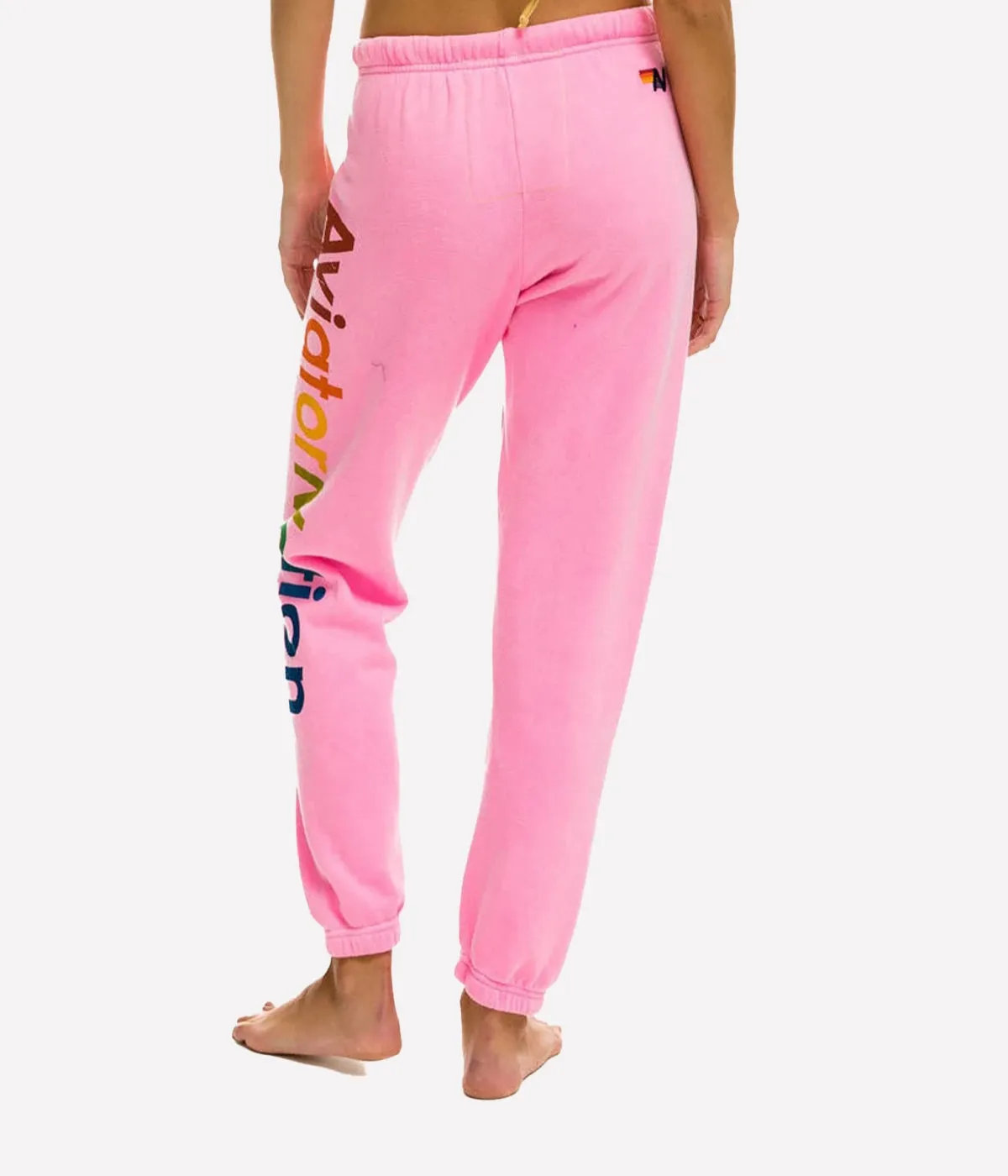 AV Sweatpants in Neon Pink