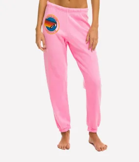AV Sweatpants in Neon Pink