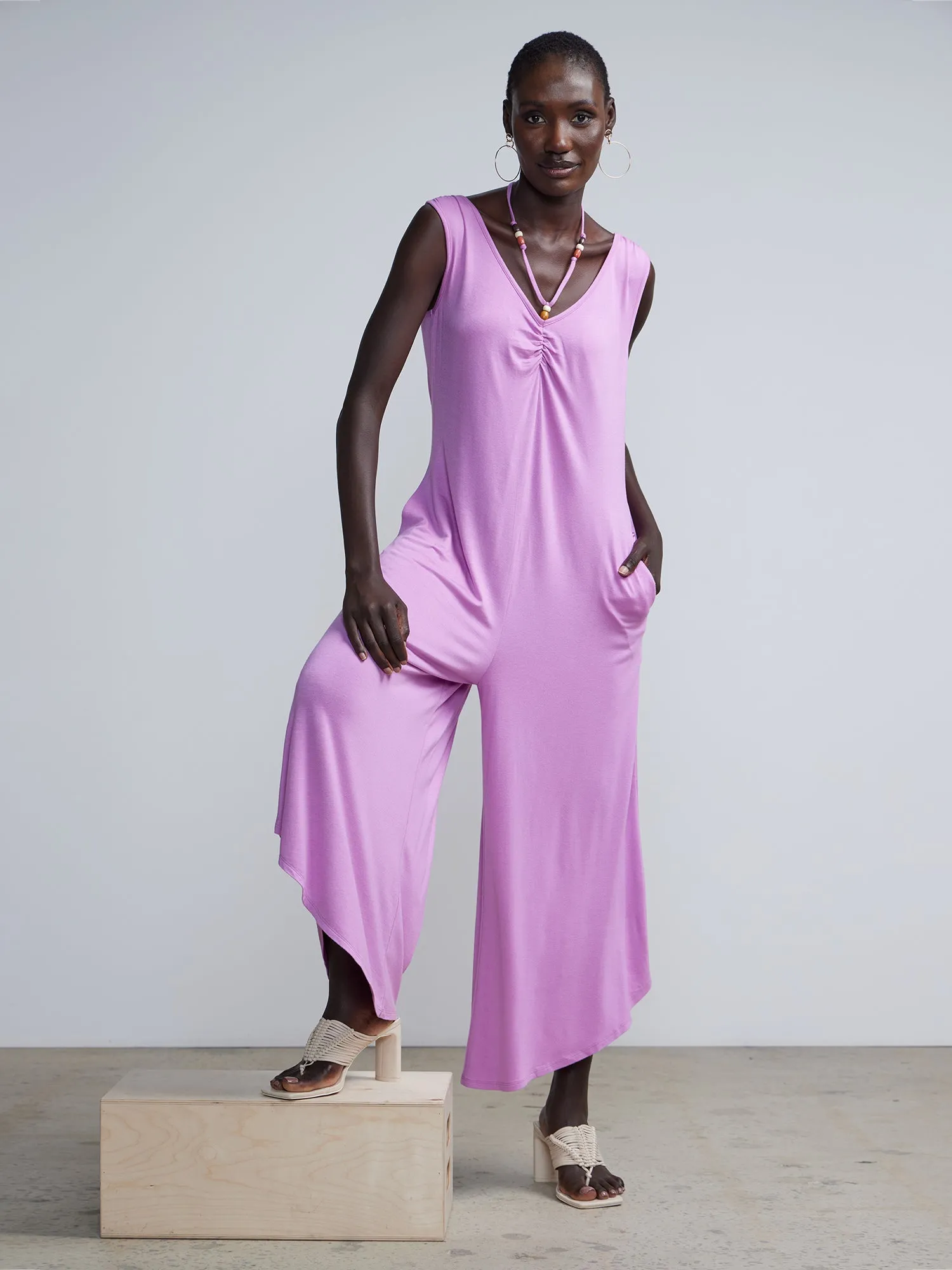 Beaded Halter Neck Jumpsuit