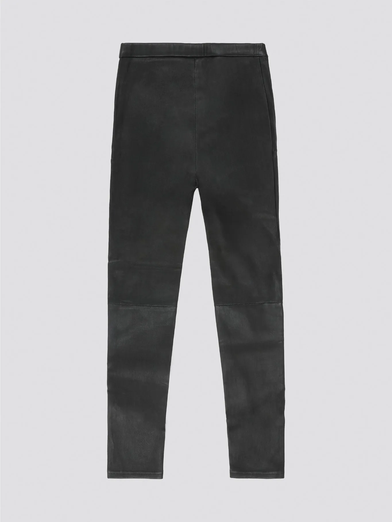Black High Waist Leather Pants