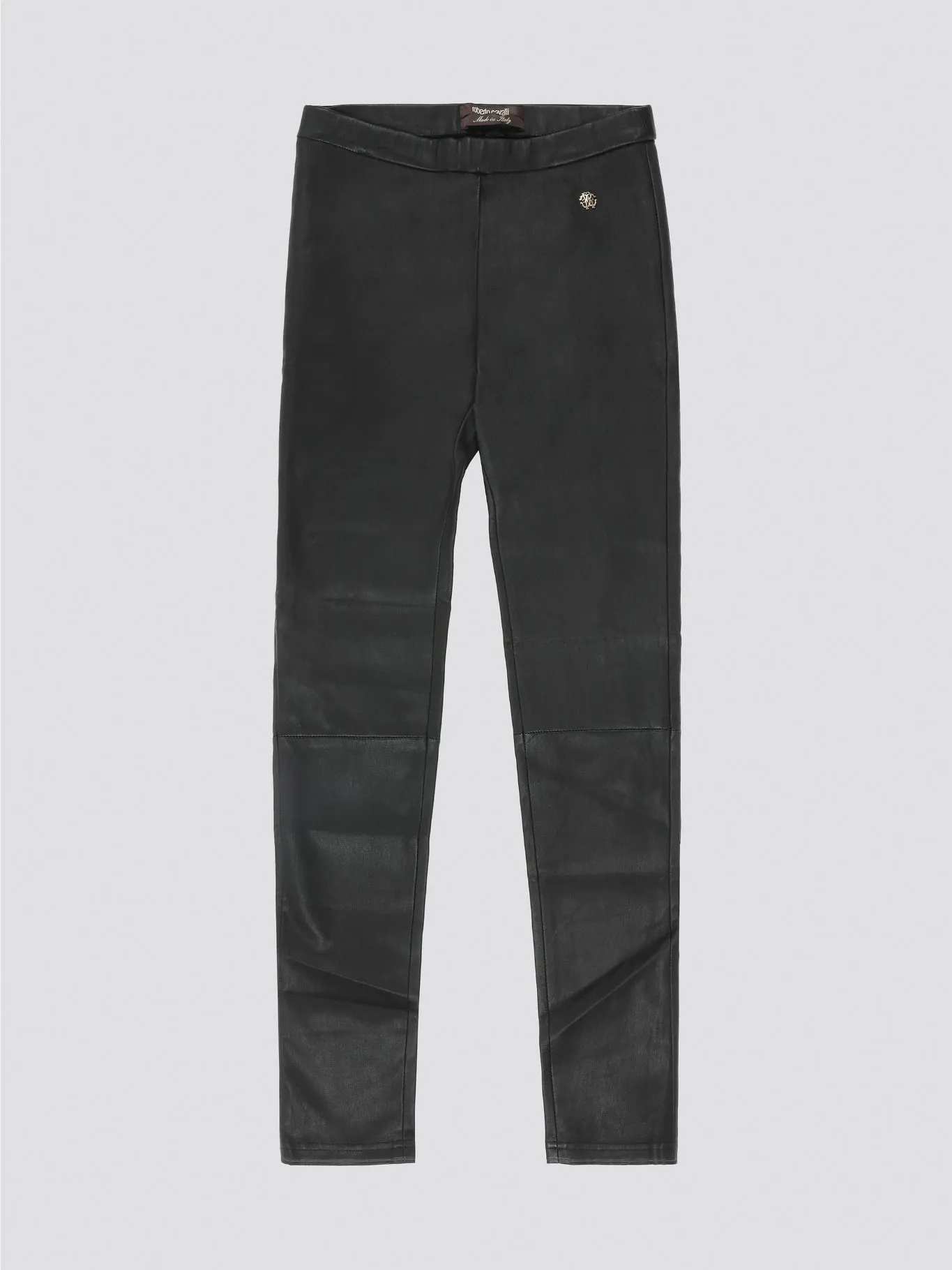 Black High Waist Leather Pants
