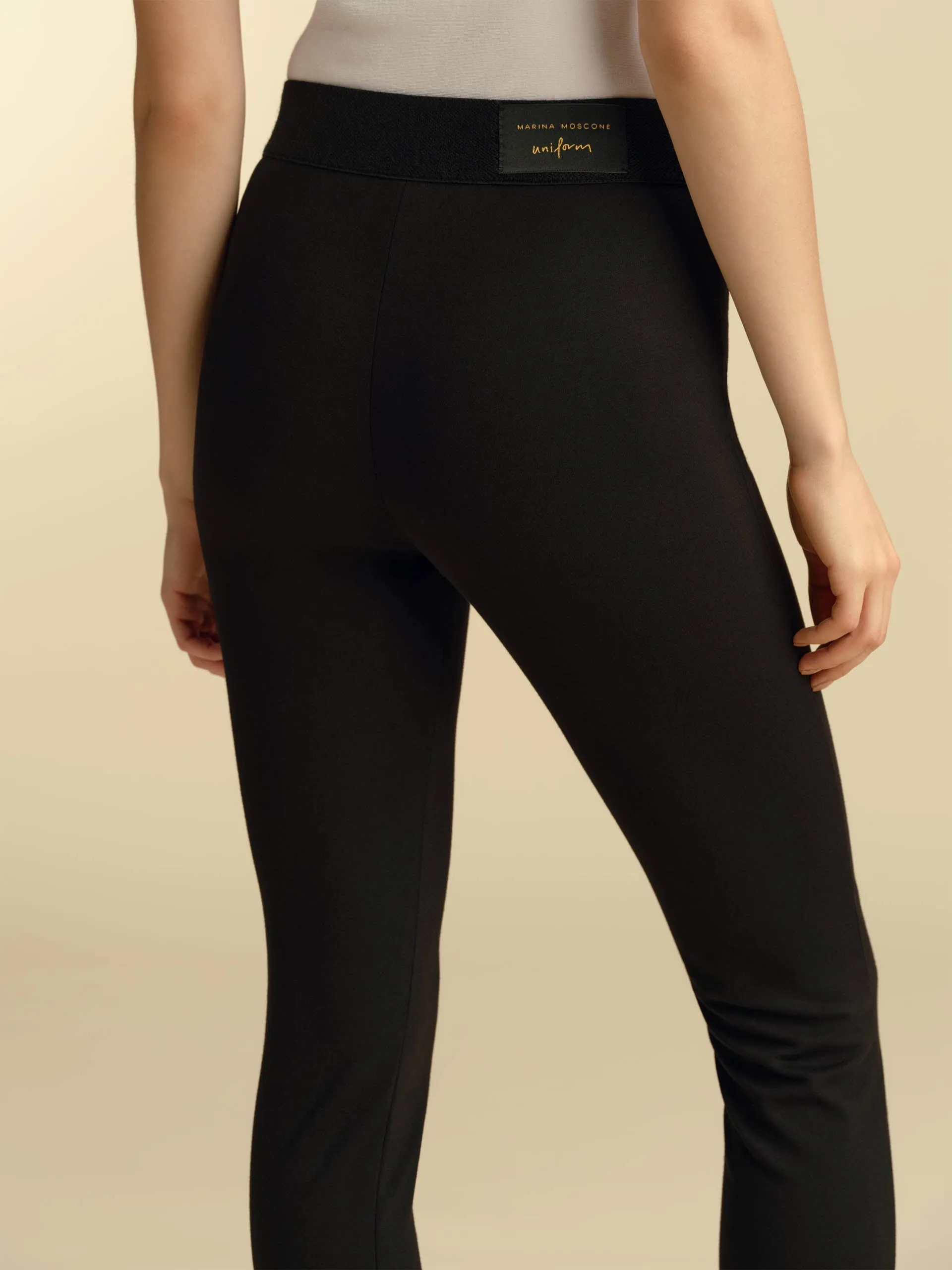 Black jersey leggings