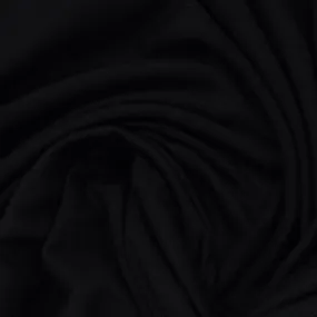 Black Modal/Spandex Jersey Fabric - 235 GSM