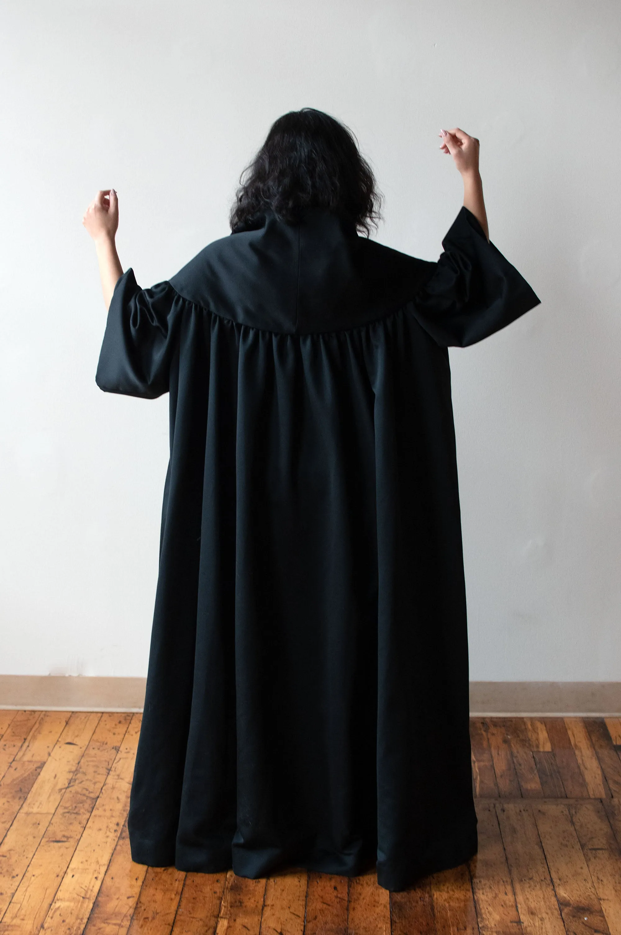 Black Opera Coat | Victor Costa