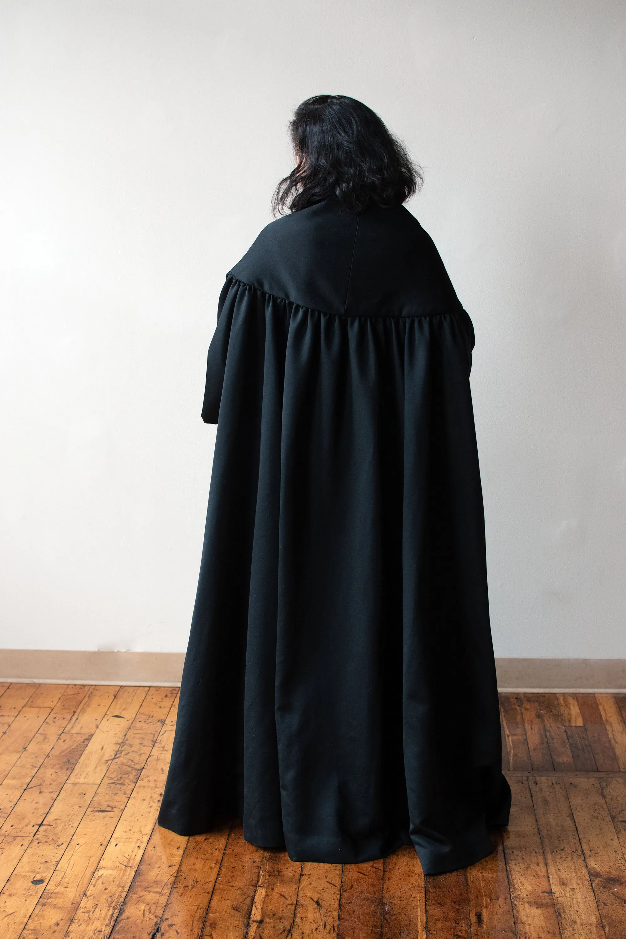 Black Opera Coat | Victor Costa