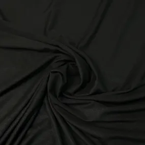 Black Rayon/Spandex Jersey Fabric - 150 GSM