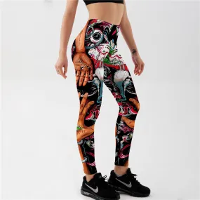 Bloody Eyes Hands leggings Women‘s Print Sexy Leggings Exercise