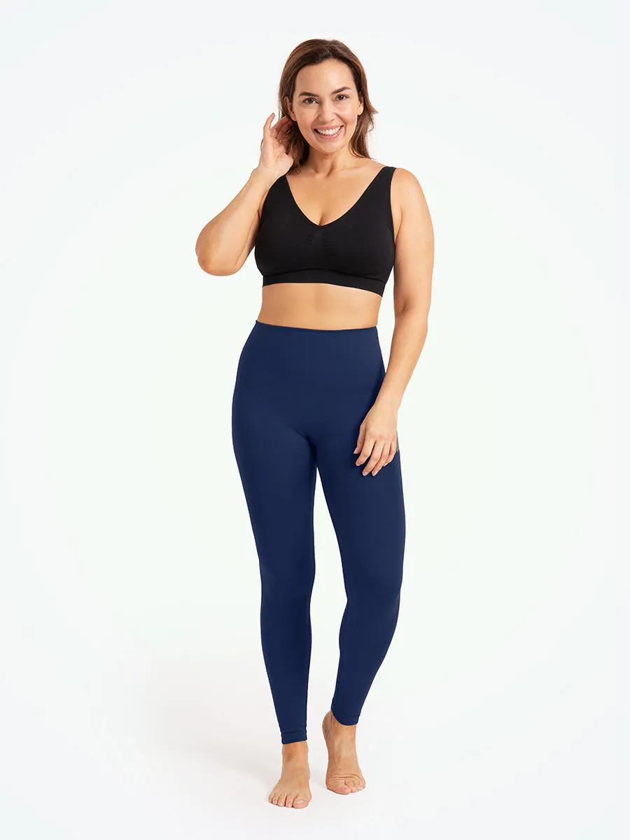 Bundle Shapermint Essentials - 1 High-Waisted Shaping Leggings   1 Seamless Mid-Waist Leggings