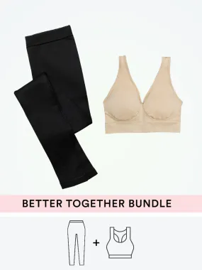 Bundle Truekind® & Shapermint Essentials - 1 Bralette   1 High-Waisted Shaping Leggings
